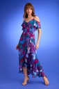 Vestido Kavita con print hawaiano