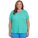 Blusa con espalda de encaje y chevron (copia)