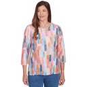 Blusa con pinceladas y mini volantes