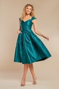 Vestido brillante con escote bardot (copia)