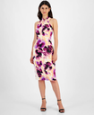Vestido con cuello halter Harland floral