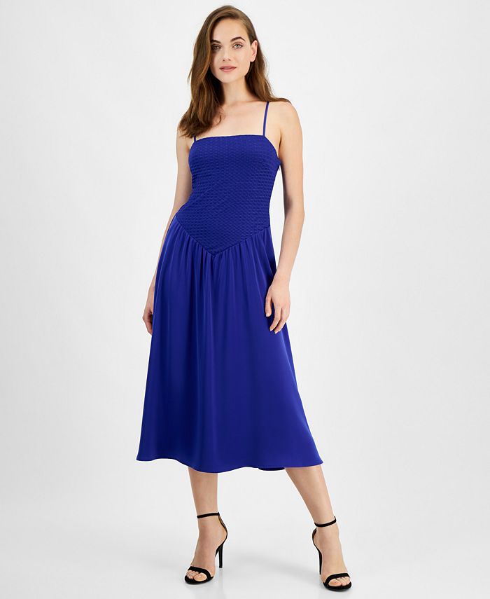 Vestido midi de encaje y flecos (copia)