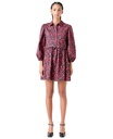 Vestido camisero mini  floral