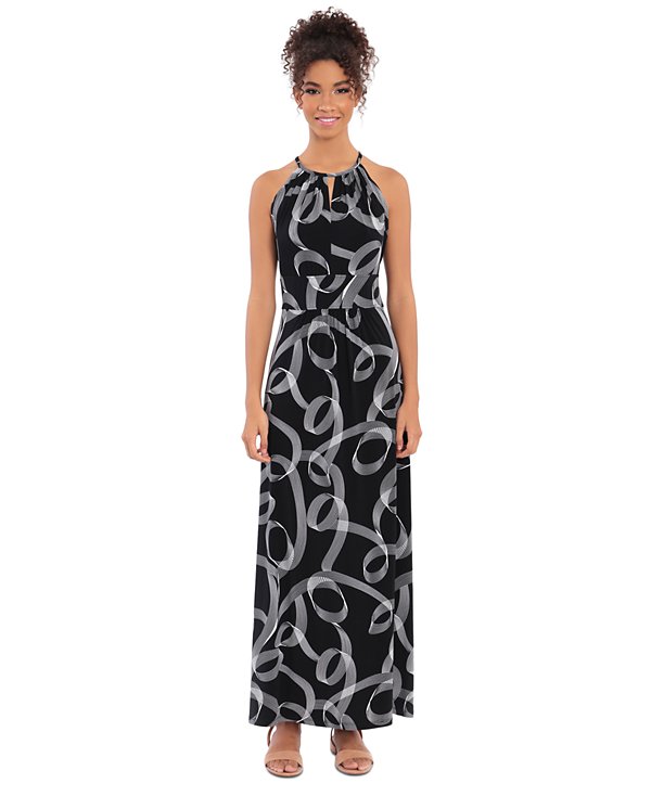 Maxi vestido de escote halter