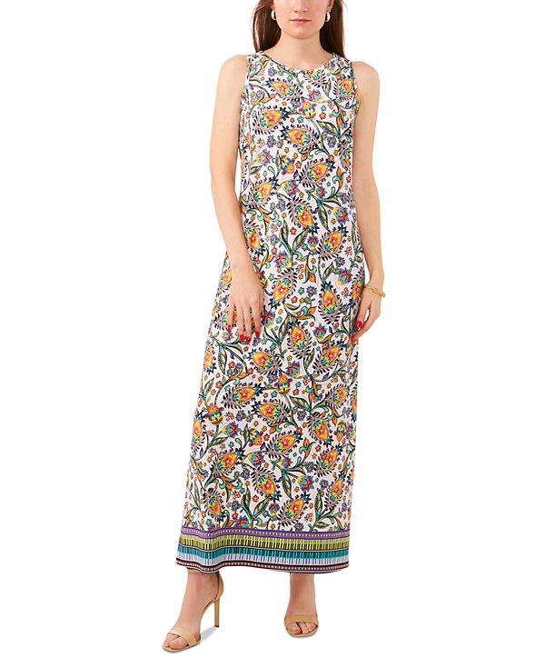 Vestido maxi con estampado paisley