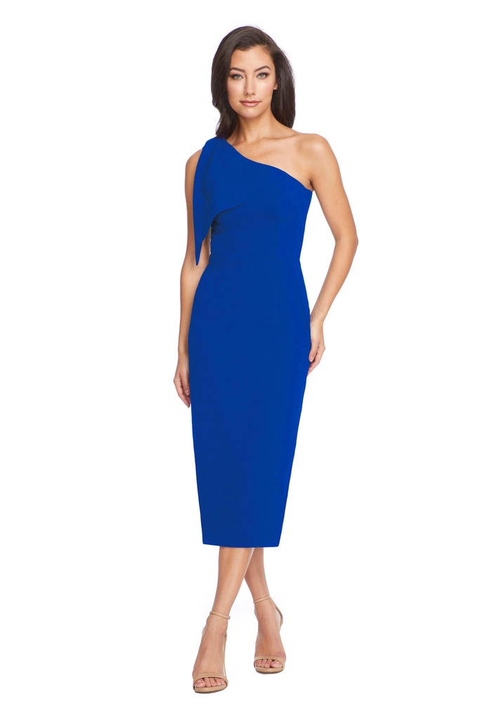 Vestido midi de un solo hombro Tiffany