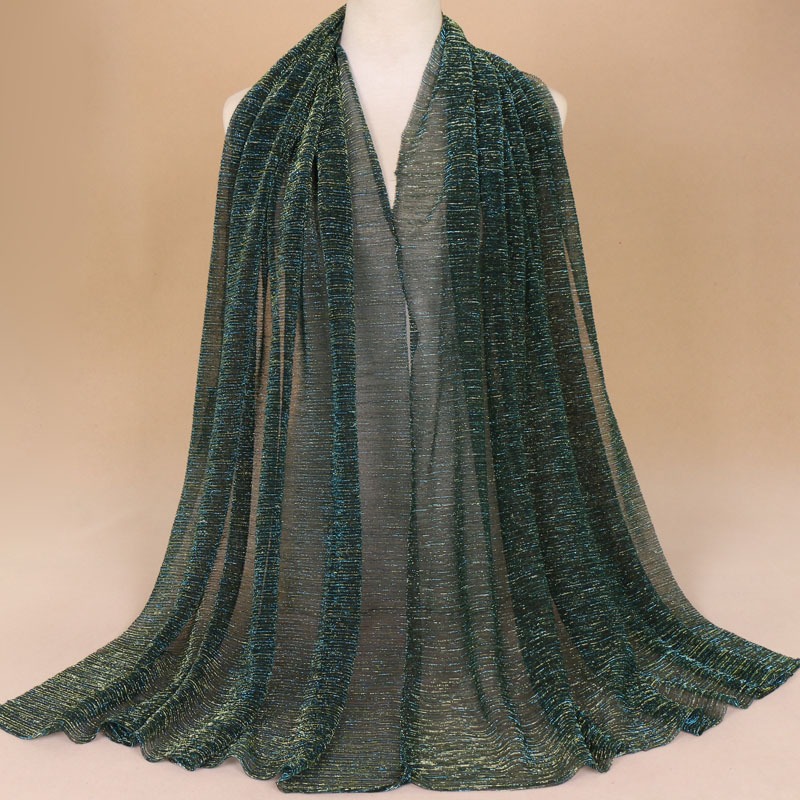 Elegante chal de gasa brillante