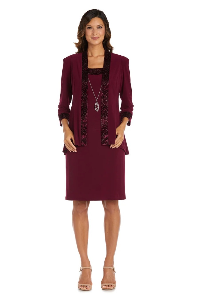 Vestido con chaqueta con purpurina (copia)
