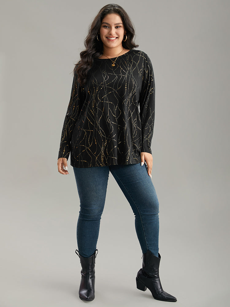 Blusa con lunares en contraste