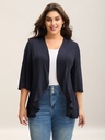 Kimono con dobladillo curvo Lotus