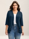 Kimono con dobladillo curvo Lotus
