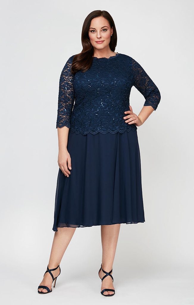 Vestido formal con encaje