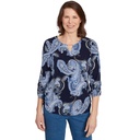 Blusa con estampado cachemir