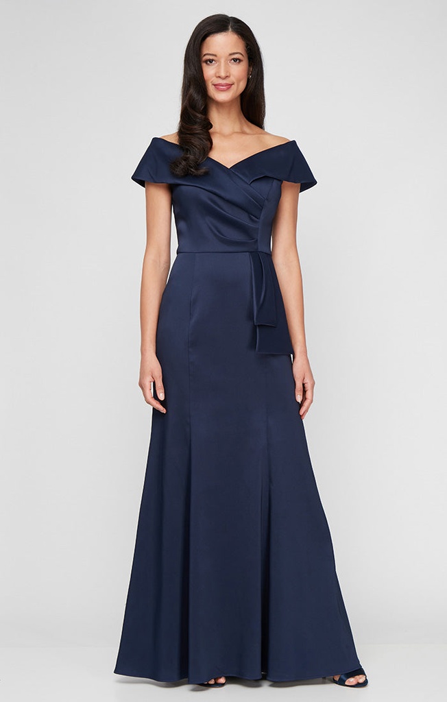 Vestido de fiesta de satén y jersey (copia)