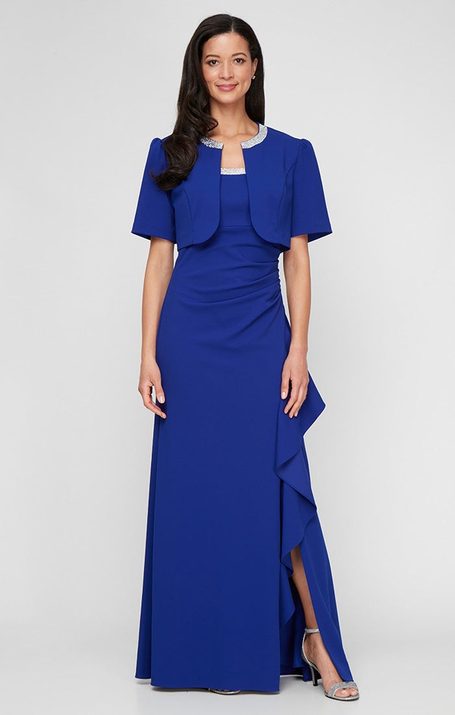 Vestido mikado con hombros descubiertos (copia)