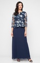 Vestido de encaje de bordado floral