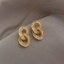 Aretes circulares con zirconias