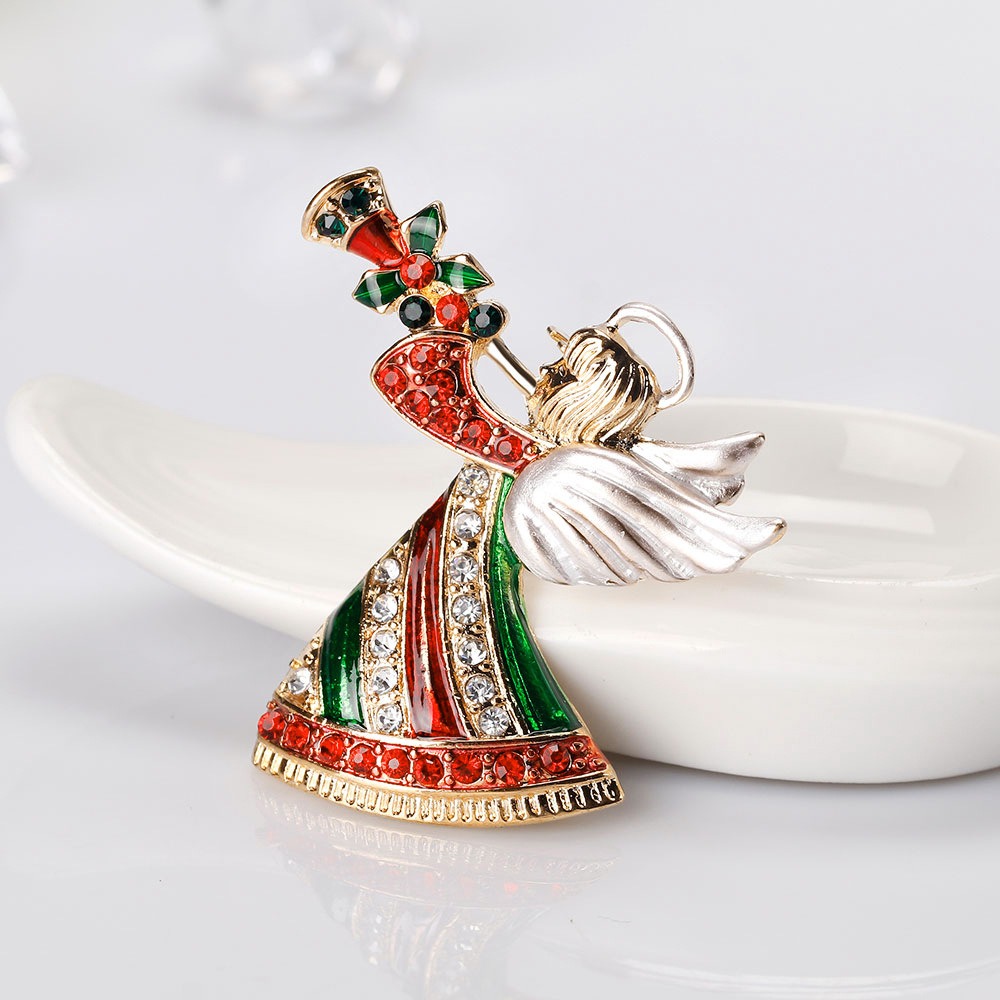 Broche navideño de Ángel