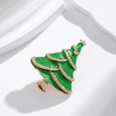 Broche de árbol de navidad brillante
