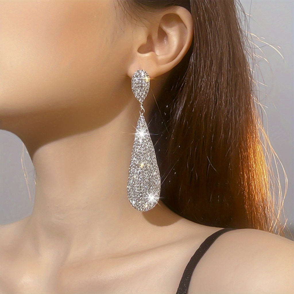 Aretes de maxi gota brillante