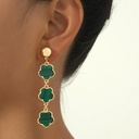 Aretes circulares con zirconias