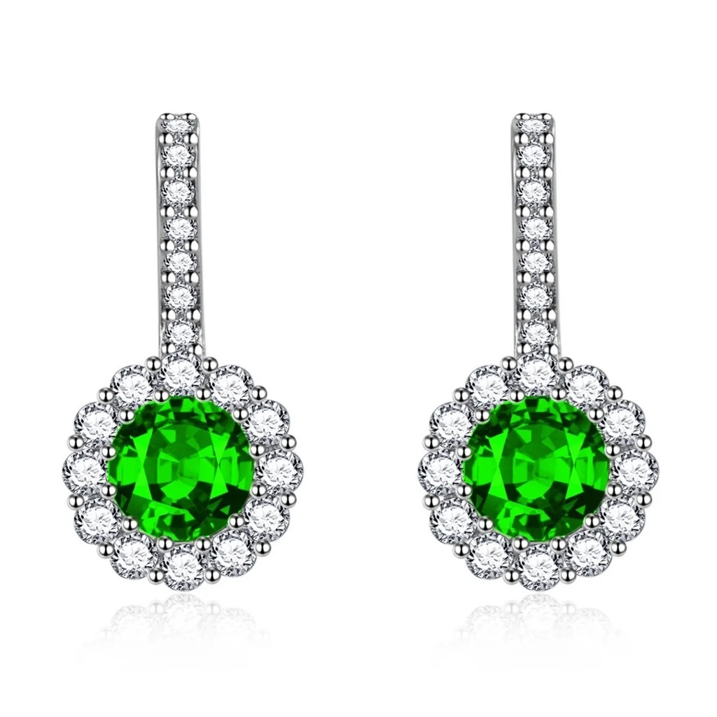 Aretes colgantes con diamantes (copia)