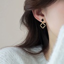 Aretes de clip de trébol