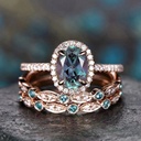Set de anillos apilables con piedras