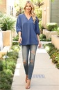 Blusa con escote en V