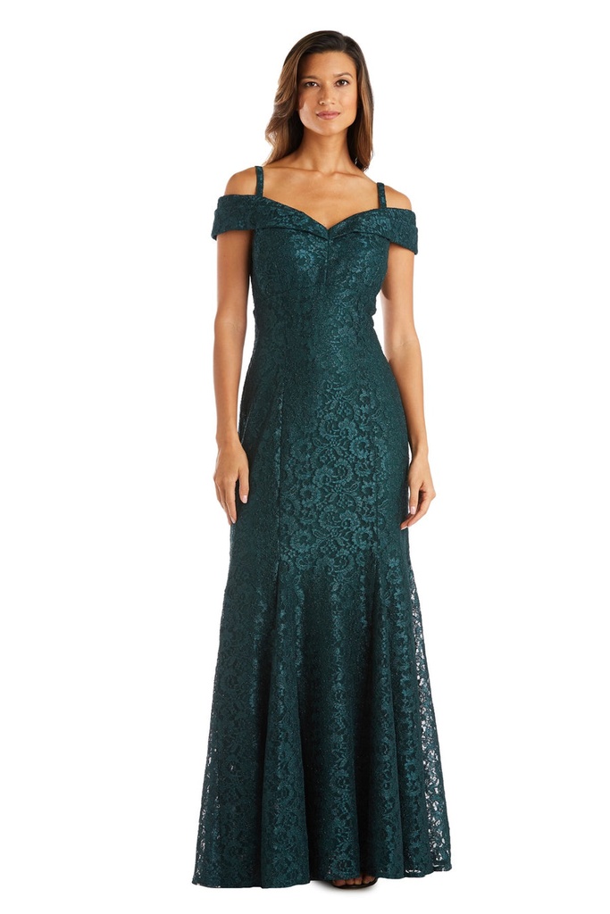Vestido largo  de noche Off-shoulder (copia)