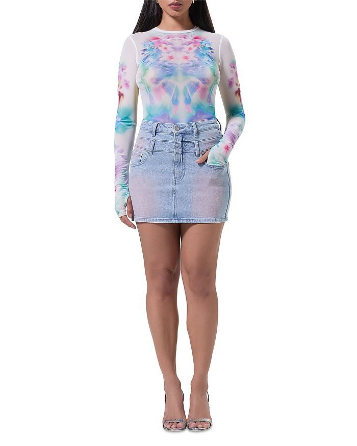Blusa de malla floral Blour