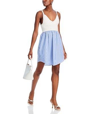 Vestido corto de gasa con volantes (copia)