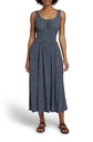 Maxi vestido floral de cintura elástica