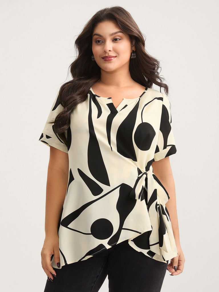 Blusa de malla floral en capas (copia)