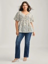 Blusa fluida estampado floral