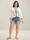 Blusa de gasa con estampado de lunares (copia)