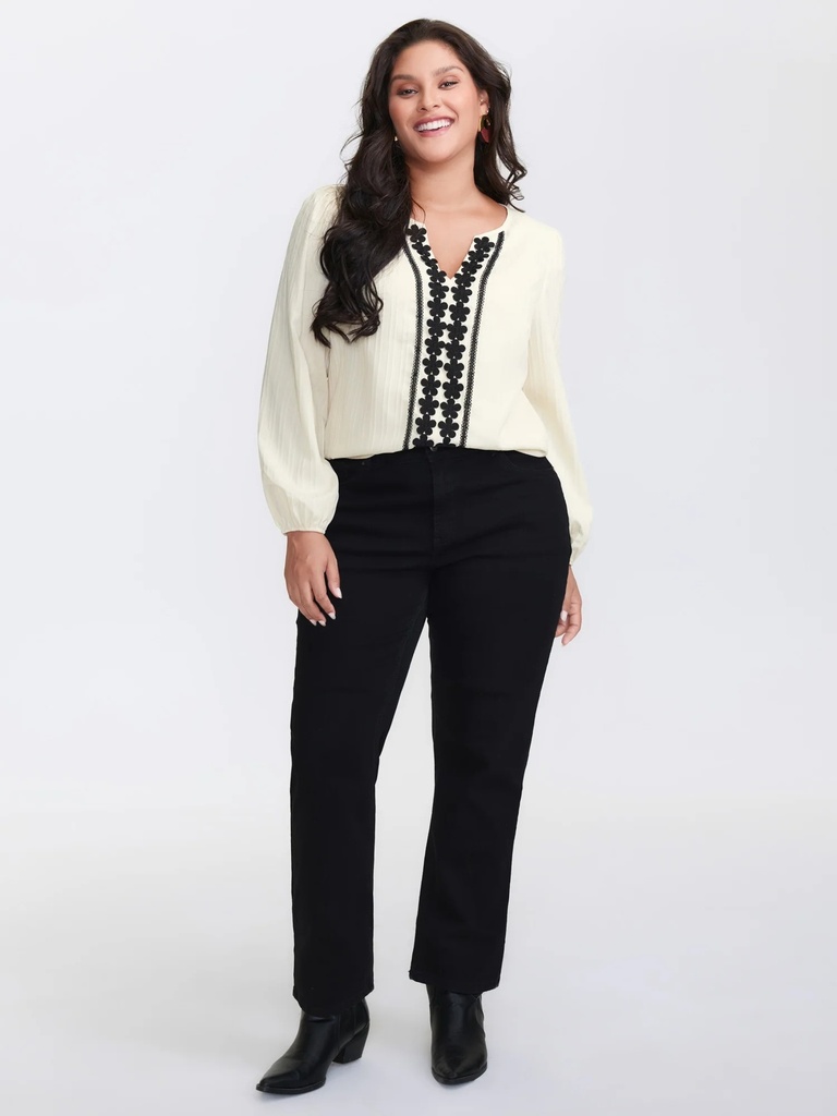 Blusa hebilla en el escote (copia)