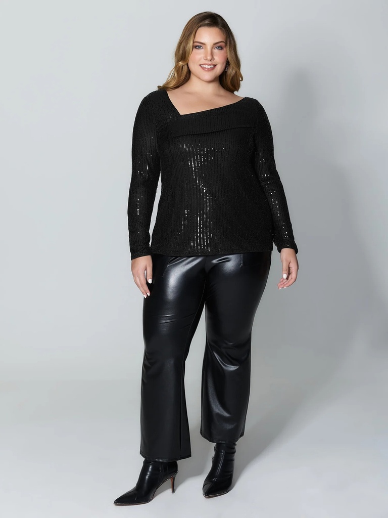 Blusa de lentejuelas brillantes