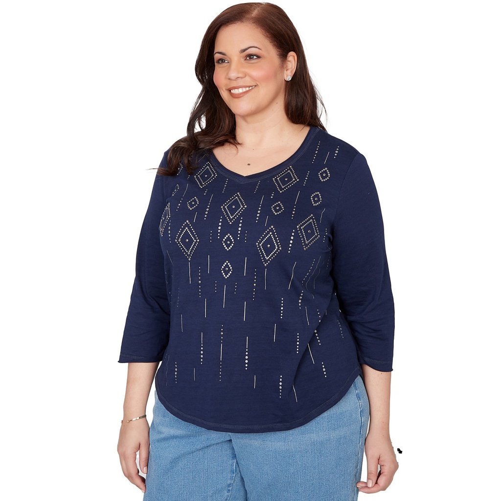 Blusa con estampado geométrico