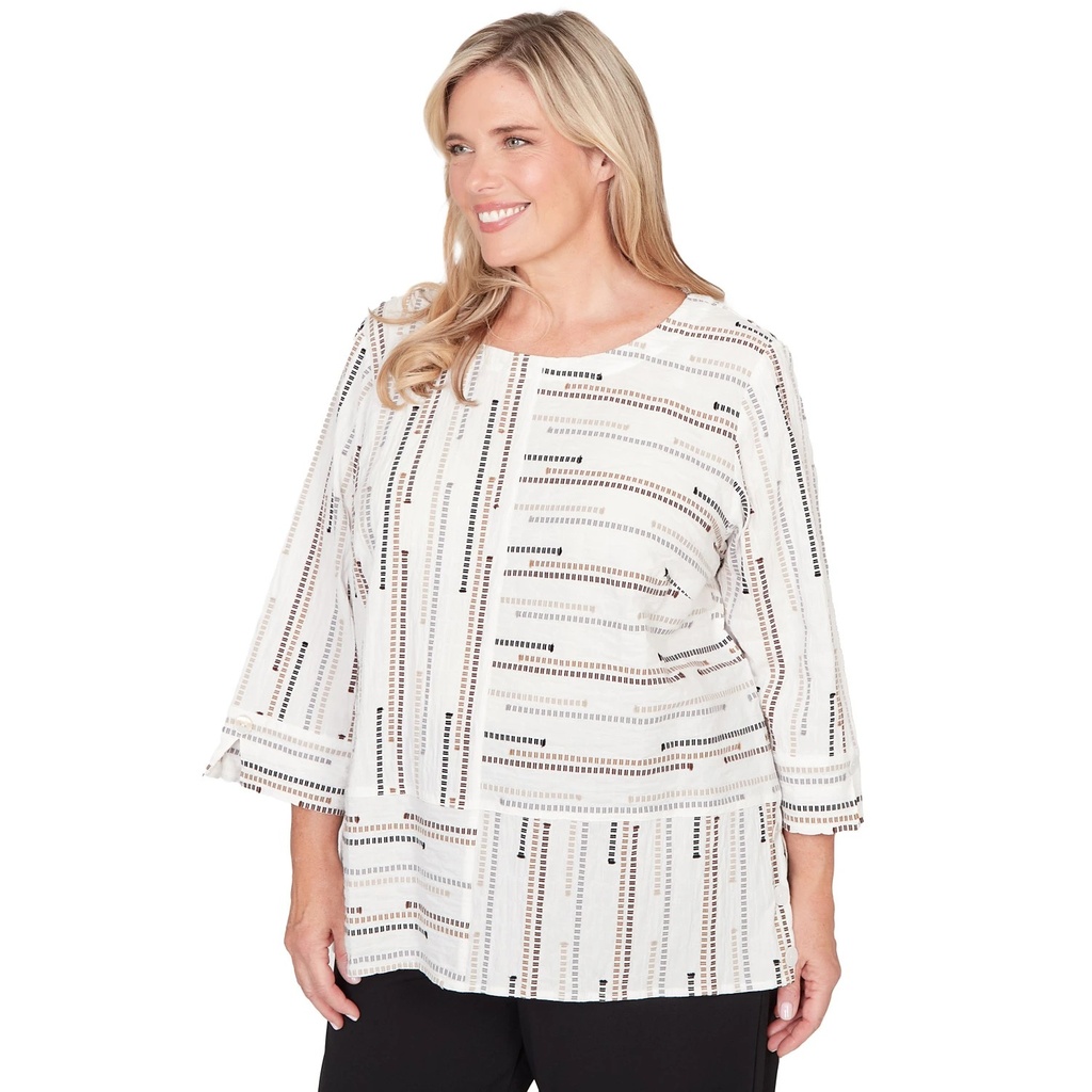 Blusa con rayas Jacquard