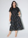 Vestido con estampado abstracto