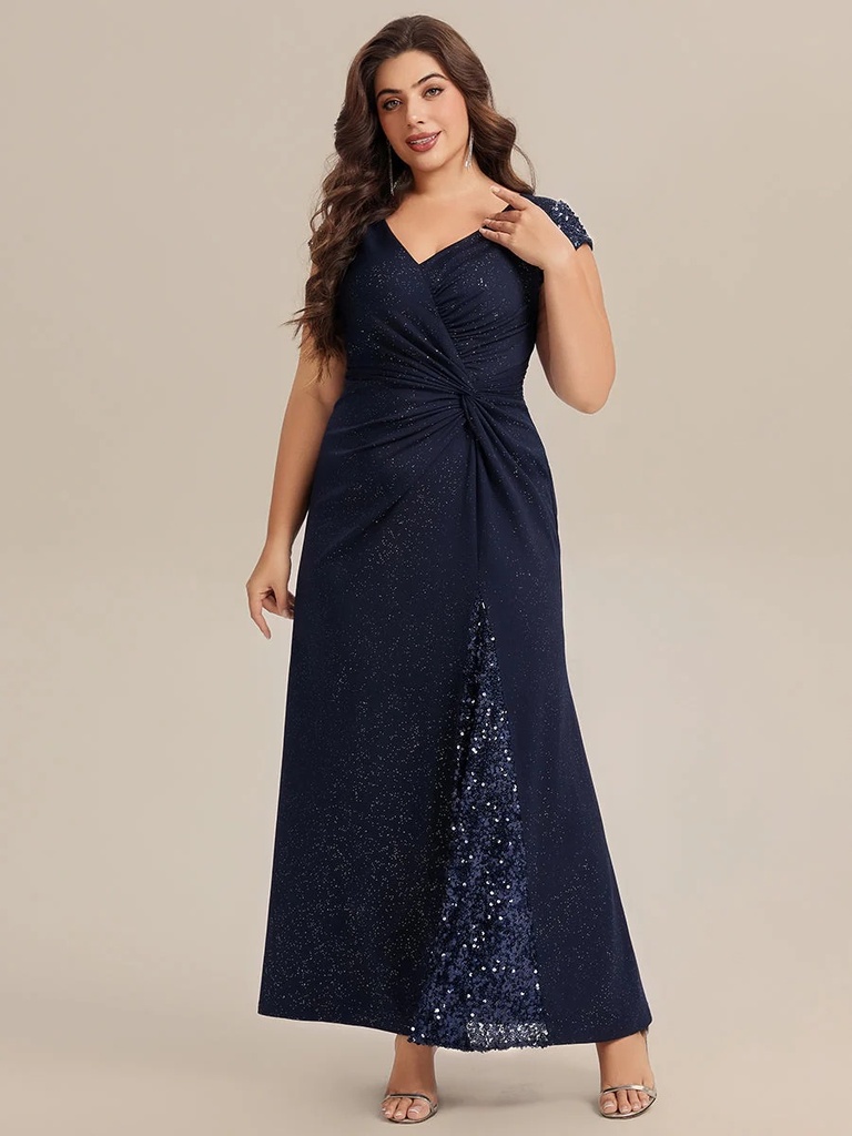 Vestido tejido de punto anudado