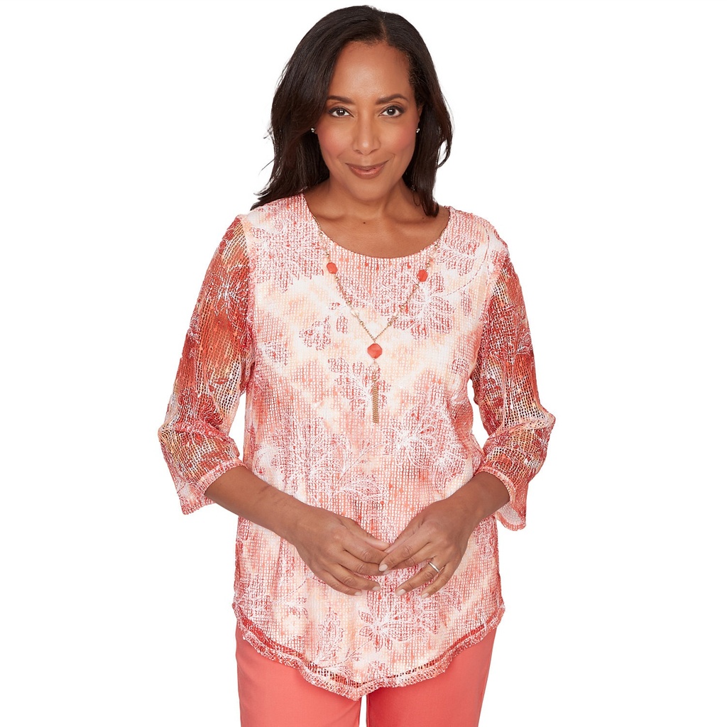 Blusa con estampado de chevrón