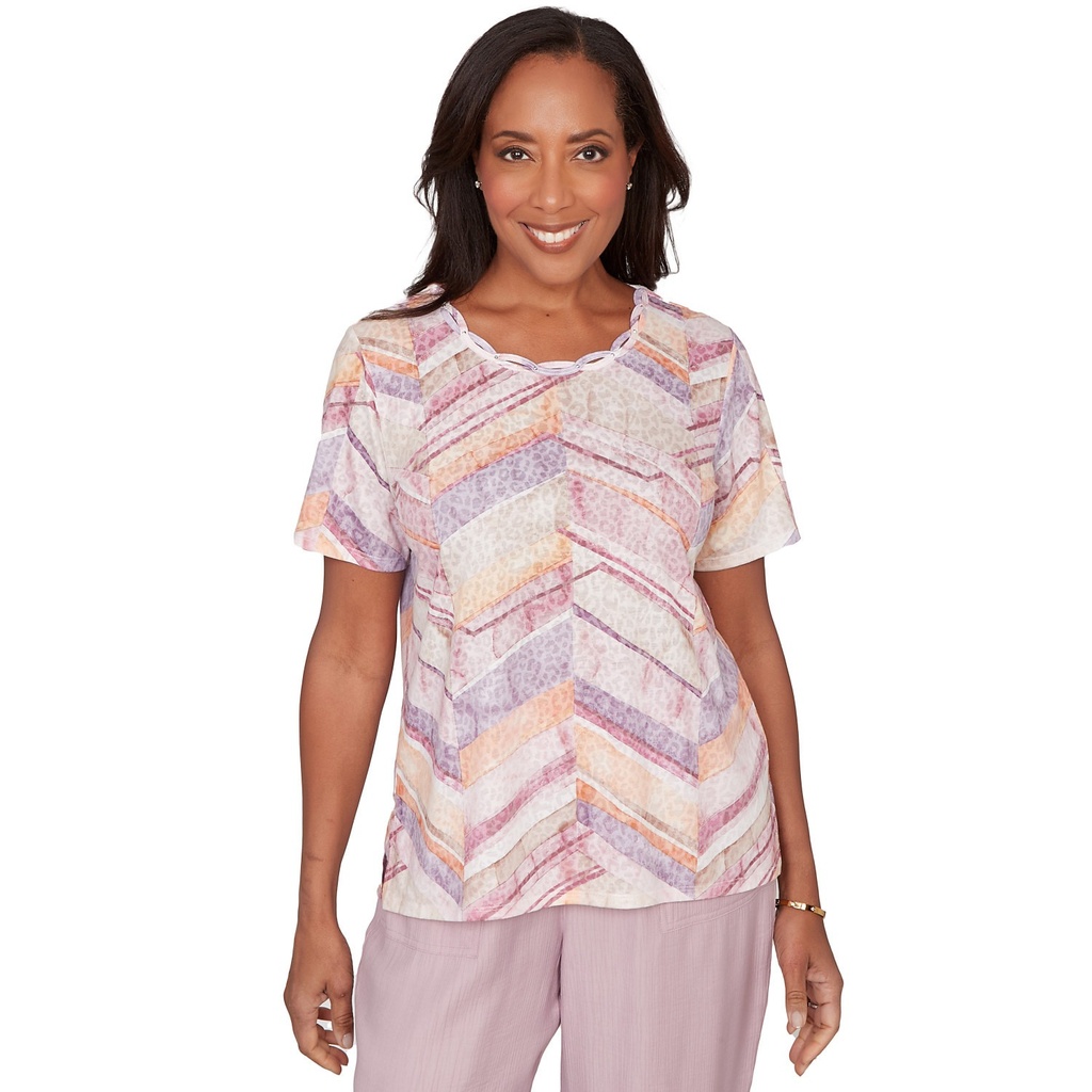 Blusa con estampado de espiga