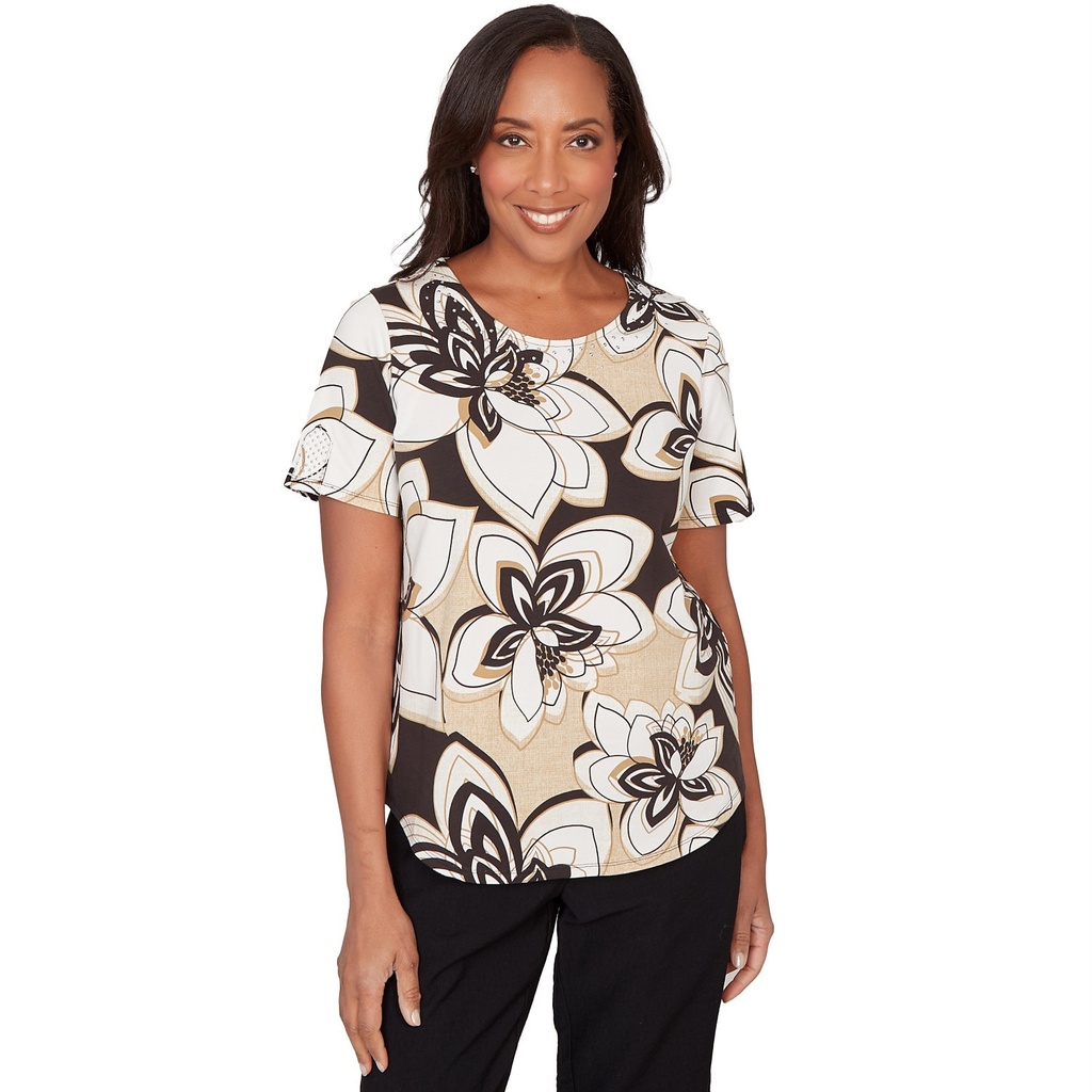 Blusa con estampado floral