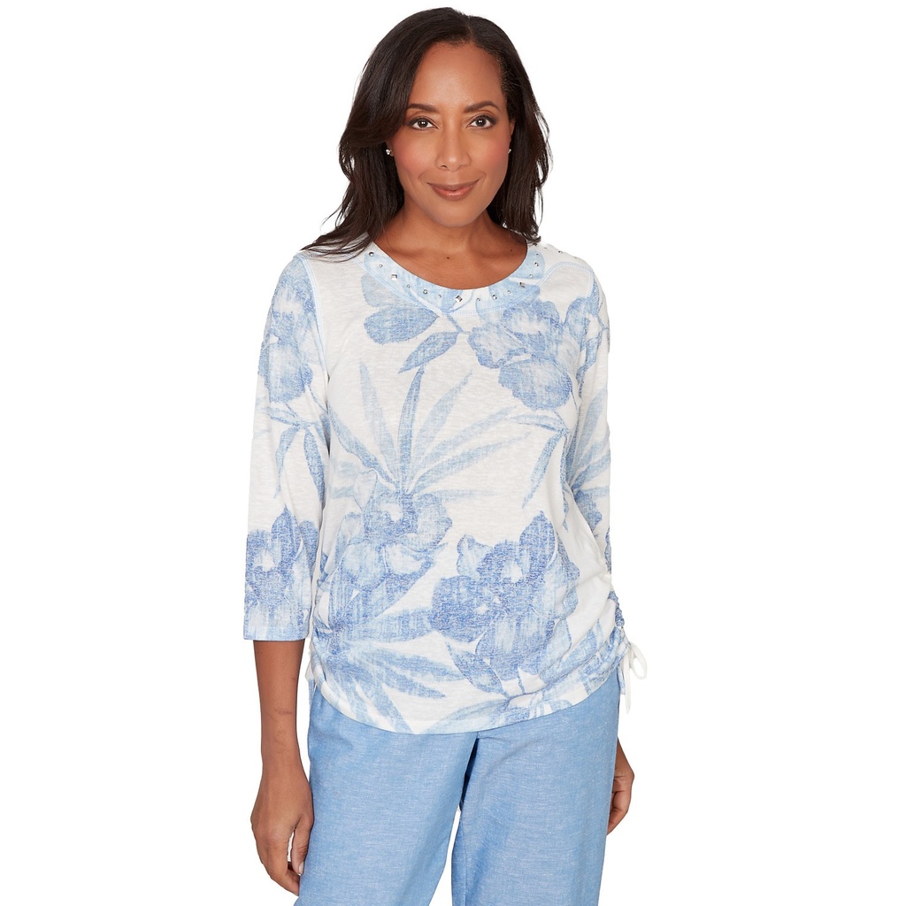 Blusa con estampado floral