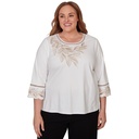 Blusa con volantes y adornos