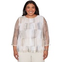 Blusa con estampado de pinceladas