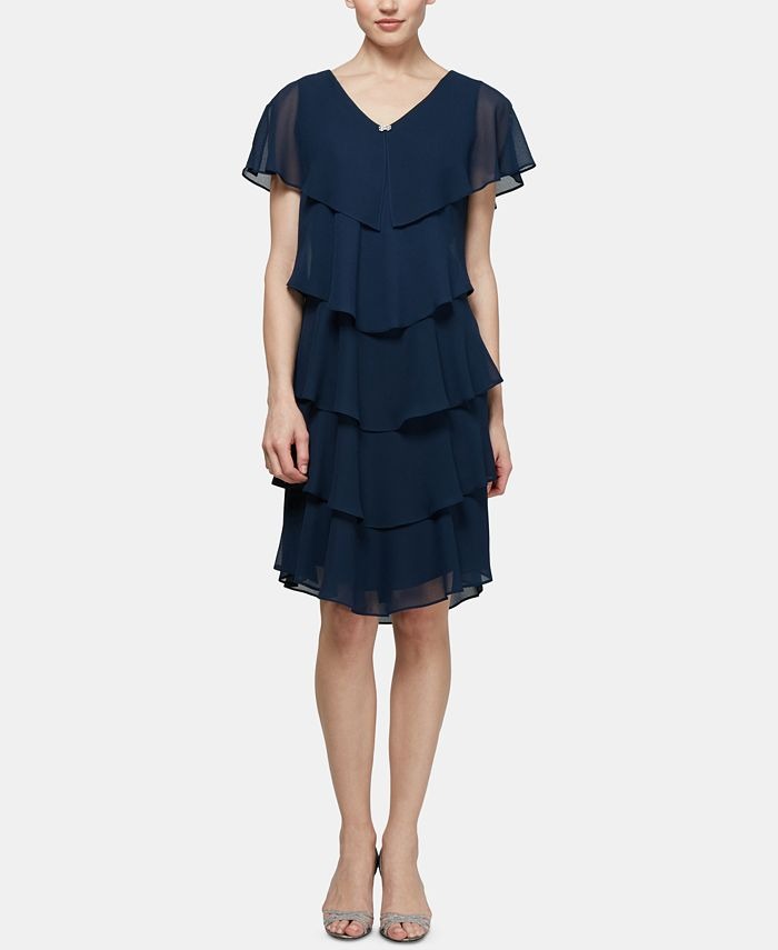 Vestido con corpiño escalonado (copia)