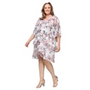 Vestido chaqueta floral escalonado